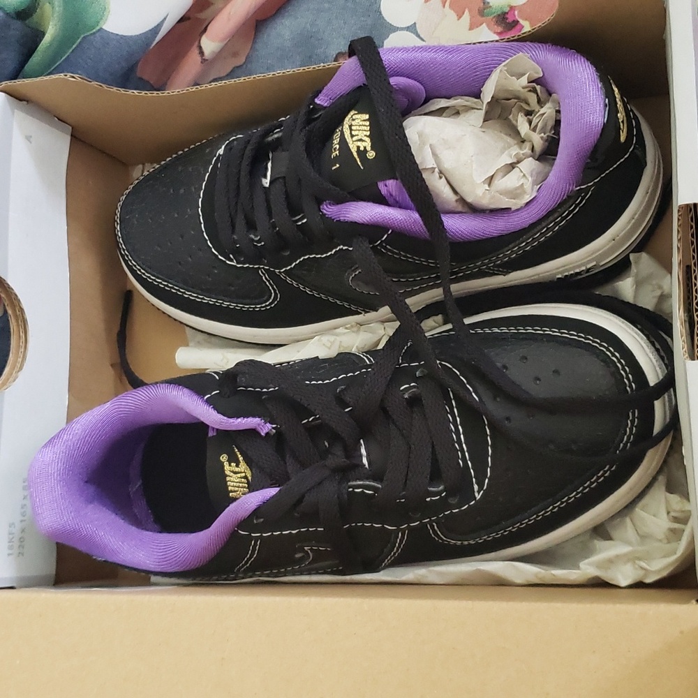 Black sneakers